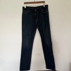 Levis 510 Mens 36x32 Dark Wash Blue Denim Pants